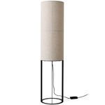 Hashira High Floor Lamp - Black / Raw Linen