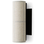 Hashira Wall Lamp - Black / Raw Linen