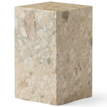 Plinth Tall Marble Table - Kunis Breccia Sand