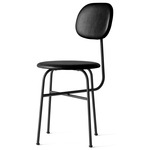 Afteroom Plus Upholstered Dining Chair - Black / Dakar Black Leather