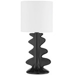 Liwa Table Lamp - Gloss Black / White
