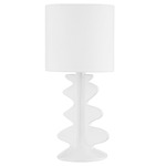 Liwa Table Lamp - Gloss White / White