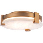 Catalonia Wall / Ceiling Light - Aged Brass / Alabaster