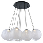 Cosmic Multi Light Pendant - Black / Marble