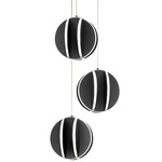 Carillion Multi Light Pendant - Black / White