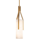 Firenze Pendant - Aged Brass / Alabaster