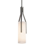 Firenze Pendant - Antique Nickel / Alabaster