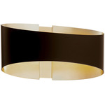 Swerve Wall Sconce - Bronze / Brushed Brass