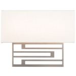 Vander Color Select Horizontal Wall Sconce - Brushed Nickel / Ivory