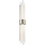 Luzerne Wall Sconce - Brushed Nickel / Clear