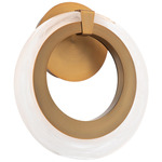 Serenity Wall Sconce - Aged Brass / White