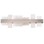 Acropolis Bathroom Vanity Light - Brushed Nickel / Alabaster