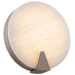 Ophelia Wall Sconce - Antique Nickel / Alabaster
