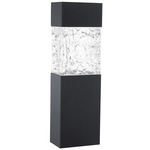 Monarch Outdoor Wall Sconce - Black / Clear