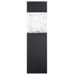 Monarch Outdoor Wall Sconce - Black / Clear