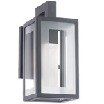 Cambridge Outdoor Wall Sconce - Black / Clear