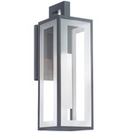 Cambridge Outdoor Wall Sconce - Black / Clear