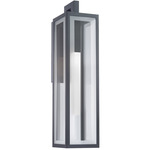 Cambridge Outdoor Wall Sconce - Black / Clear