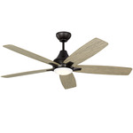 Lowden Ceiling Fan with Light - Aged Pewter / Light Grey Weathered Oak