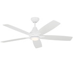 Lowden Ceiling Fan with Light - Matte White
