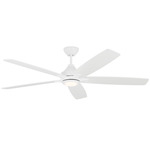 Lowden Smart Ceiling Fan with Light - Matte White