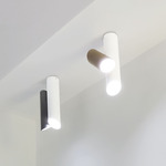 Tubes Large Ceiling Light - White / Dark Gray