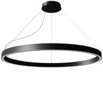 Zirkol C Downlight Pendant - Matte Black / Opal