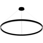 Zirkol C Downlight Pendant - Matte Black / Opal