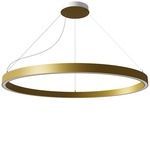 Zirkol C Up / Downlight Pendant - Matte Gold / Opal