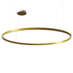 Zirkol C Downlight Pendant - Matte Gold / Opal