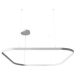 Zirkol Square Downlight Pendant - Matte White / Opal