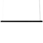 Zirkol Linear Pendant - Matte Black / Opal