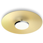 Sky Dome Wall/Ceiling Light - Polished Aluminum / Brushed Brass