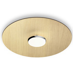 Sky Dome Wall/Ceiling Light - Polished Aluminum / White Oak