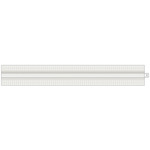TruTrack Magnetic 2-Circuit Recessed Track 24V - White