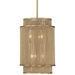 Ashburn Tall Pendant - Warm Brass