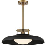 Gavin Pendant - Warm Brass / Matte Black