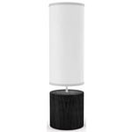 Spin Table Lamp - Ebony / White