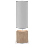 Spin Table Lamp - Natural / Light Grey
