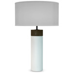 Vaughn Table Lamp - White / Light Grey