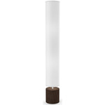Spin II Retro Floor Lamp - Walnut / White