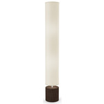 Spin II Retro Floor Lamp - Walnut / Ivory