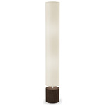 Spin II Retro Floor Lamp - Walnut / Ivory