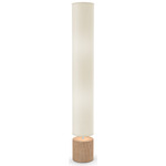 Spin II Retro Floor Lamp - Natural / Ivory