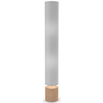 Spin II Retro Floor Lamp - Natural / Light Grey