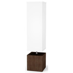 Flaca Table Lamp - Walnut / White