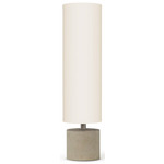 Tubo Table Lamp - Concrete / Ivory