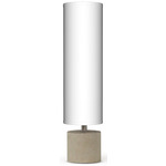 Tubo Table Lamp - Concrete / White