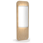 Flat Table Lamp - Natural / White