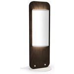 Flat Table Lamp - Walnut / White